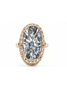 Zircon 14K Yellow gold Ring Vintage vrc129y